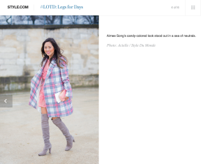 Aimee Song on Style com by STYLEDUMONDE Street Style Street Fashion Streetsnaps