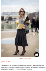STYLE DU MONDE feat as STYLE DU MONDE featured as Fashion Blogger Who Also Have Awesome Online Store on StyleCasterCom