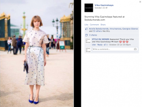 STYLE DU MONDE on Vika Gazinskaya facebook 2