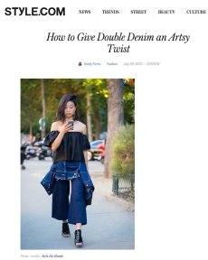 STYLE DU MONDE street style on StyleCom Margaret Zhang denim