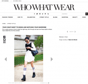Style Du Monde on Who What Wear January 28 2014 Your Cheat Sheet to Mixing and Matching Your Wardrobe