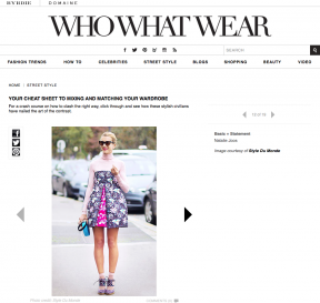 Style Du Monde on Who What Wear January 28 2014 Your Cheat Sheet to Mixing and Matching Your Wardrobe Natalie Joos