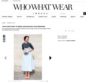 Style Du Monde on Who What Wear January 28 2014 Your Cheat Sheet to Mixing and Matching Your Wardrobe Ulyana Sergeenko