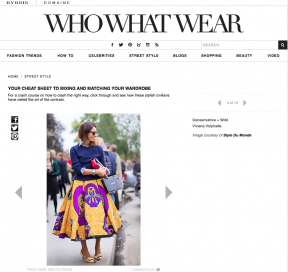 Style Du Monde on Who What Wear January 28 2014 Your Cheat Sheet to Mixing and Matching Your Wardrobe Viviana Volpicella
