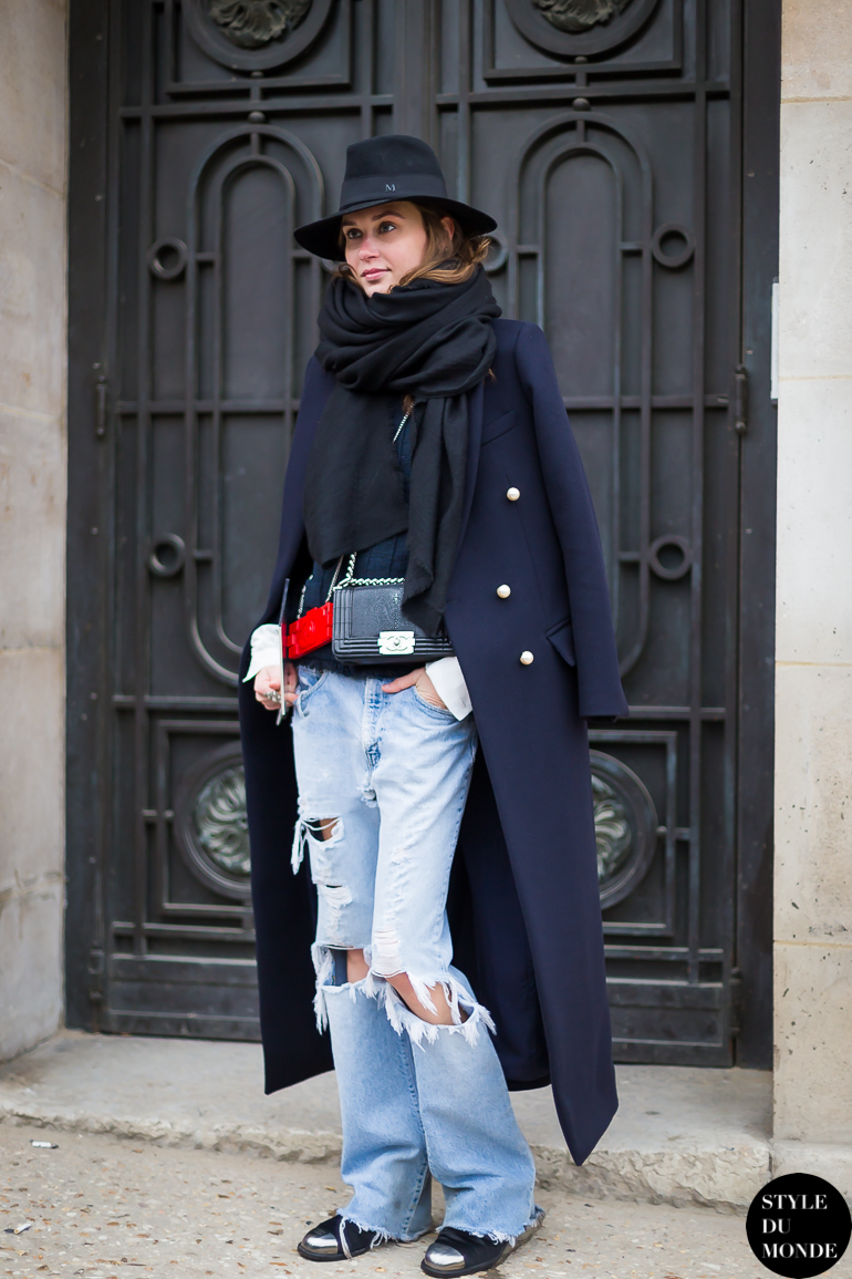 Before Chanel Couture Show Street Style Street Fashion by STYLEDUMONDE Street Style Fashion Blog