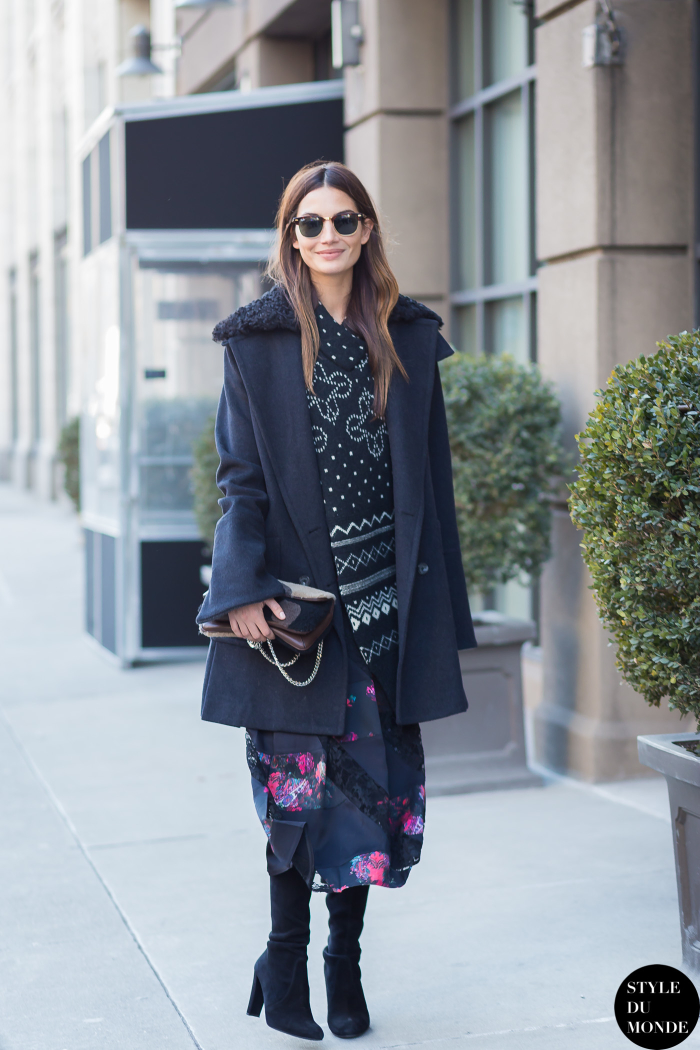 Lily Aldridge Street Style Street Fashion Streetsnaps by STYLEDUMONDE Street Style Fashion Blog