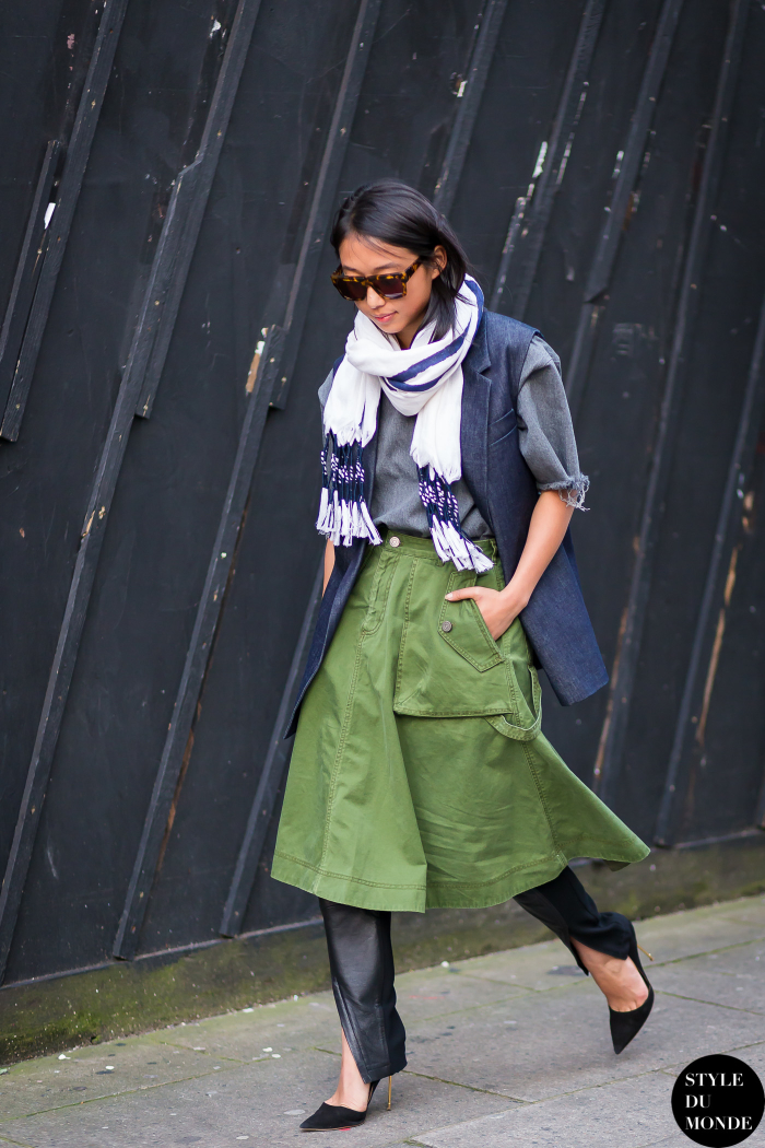 Margaret Zhang 章凝 Street Style Street Fashion Streetsnaps by STYLEDUMONDE Street Style Fashion Blog