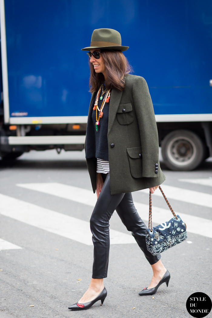 Viviana Volpicella Street Style Street Fashion Streetsnaps by STYLEDUMONDE Street Style Fashion Blog