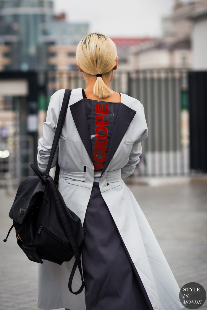 Prada black nylon backpack - STYLE DU MONDE | Street Style Street ...  