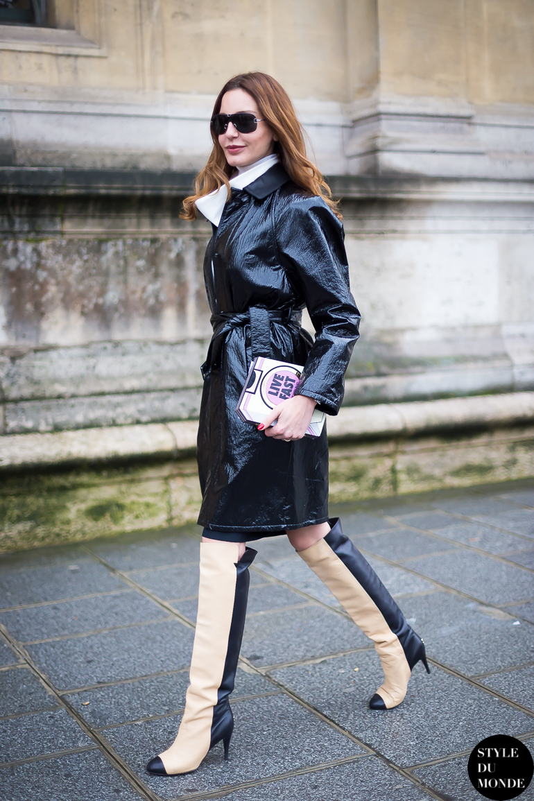 Paris Fashion Week FW 2014 Street Style: Ece Sukan - STYLE DU MONDE ...