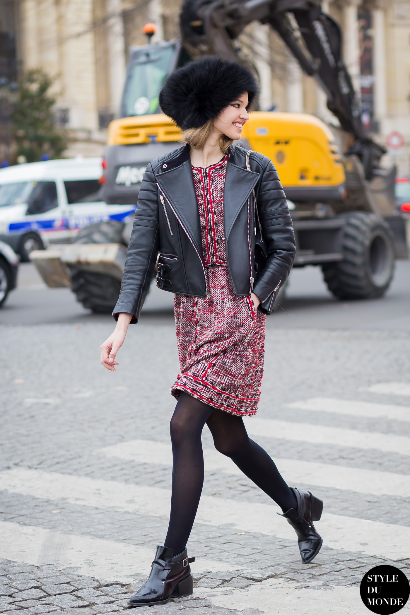 Paris Fashion Week FW 2015 Street Style: Sasha Luss - STYLE DU MONDE ...