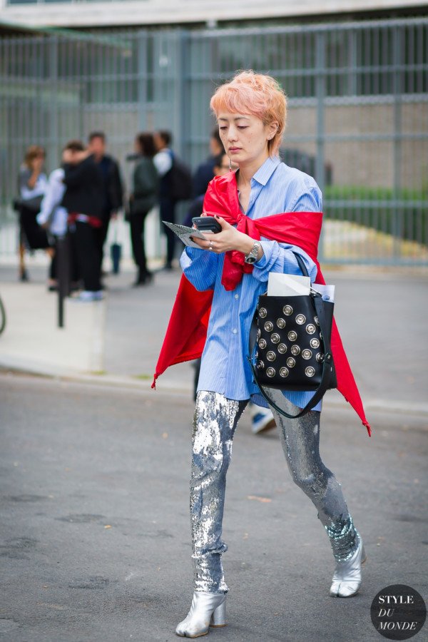silver boots street style