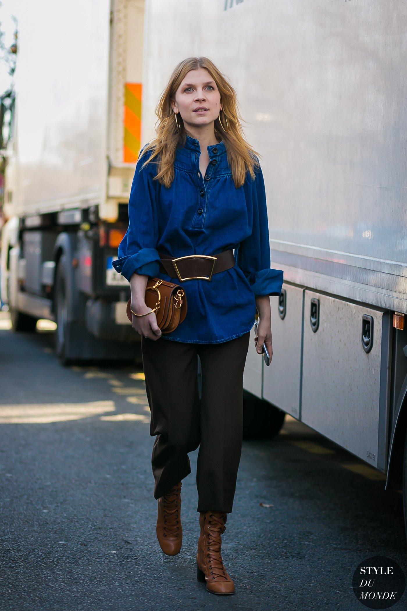 Clemence Poesy by STYLEDUMONDE Street Style Fashion Photography