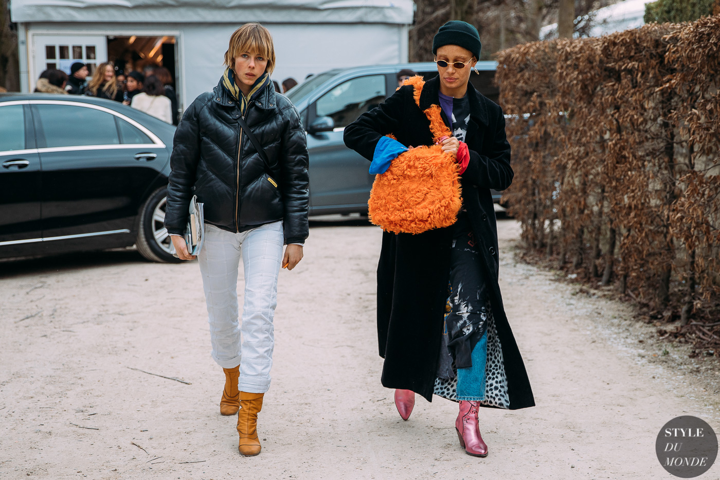 Edie Campbell and Adwoa Aboah at Dior FW18